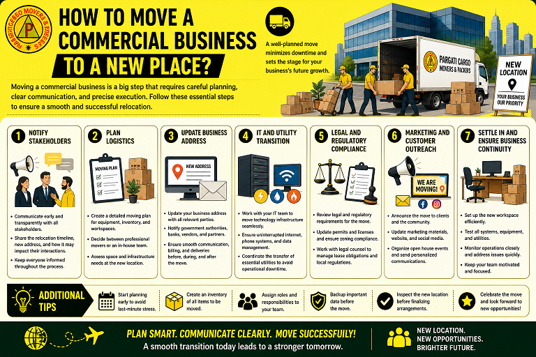 How to Move a Commercial Business to a New Place?
