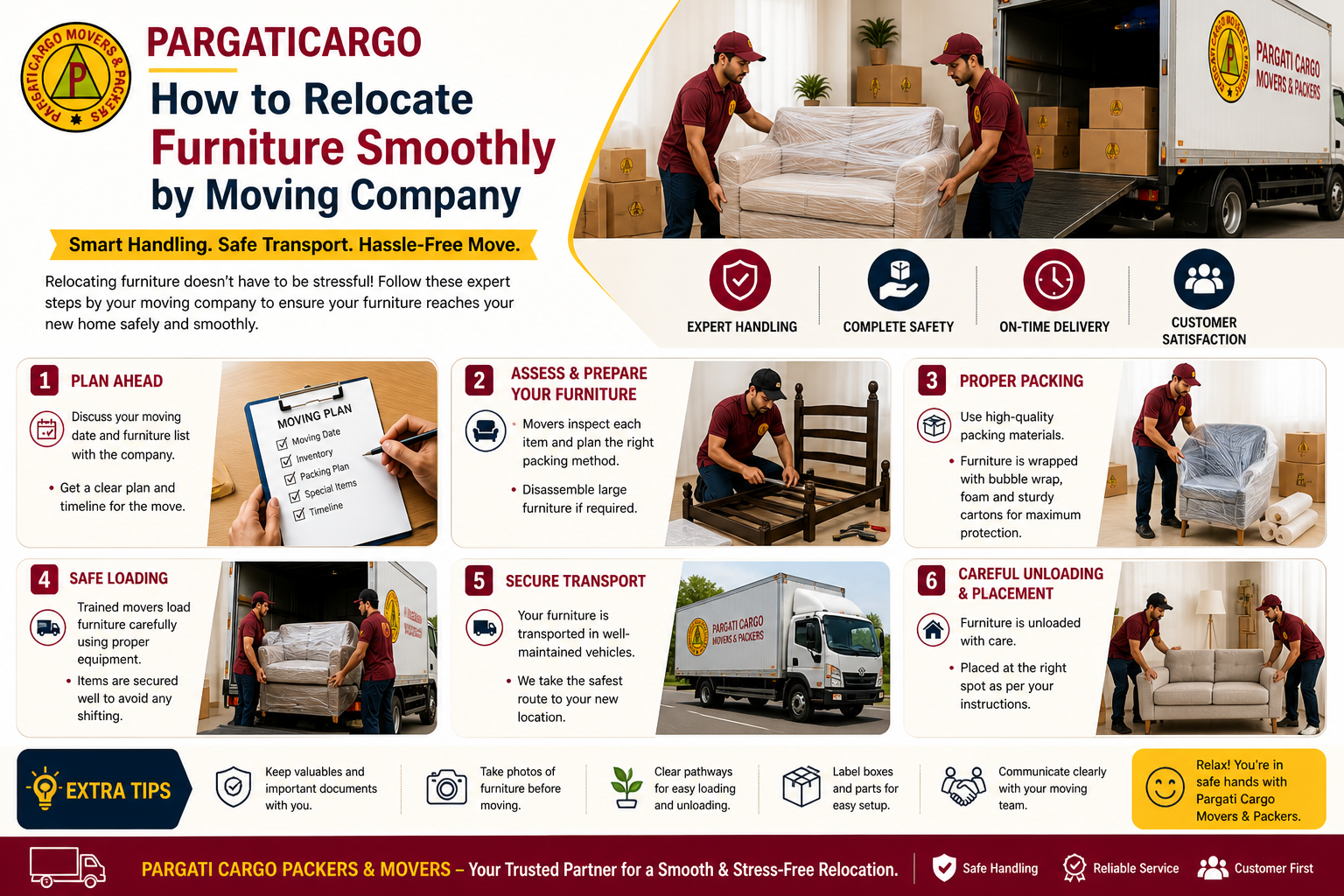 How to Relocate Furniture Smoothly by Moving Company
