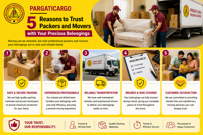 5 Reasons to Trust Packers and Movers with Your Precious Belongings